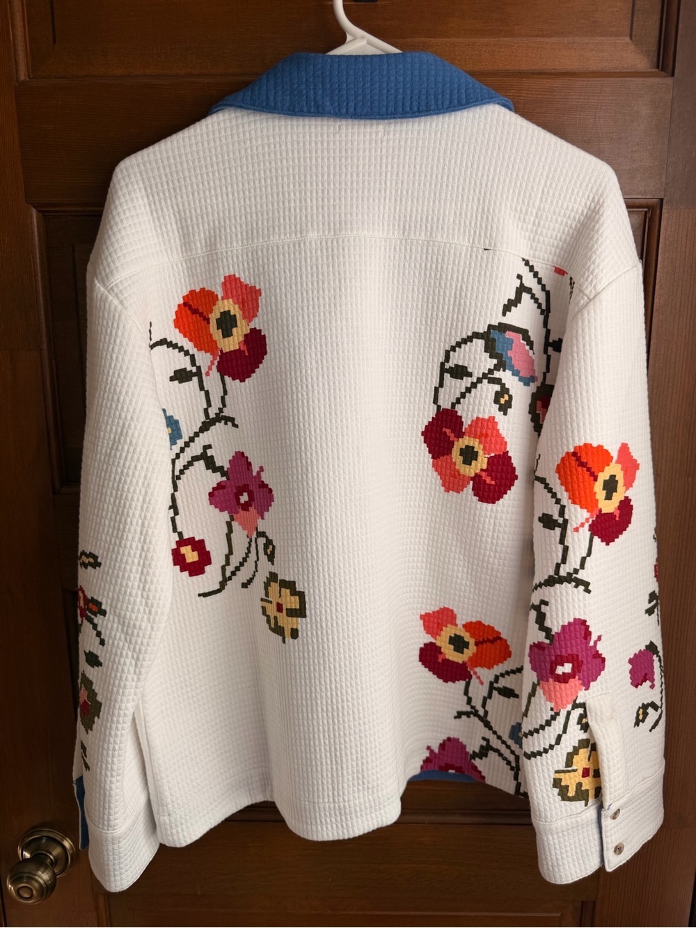 By Anthropologie Quilted Pajama Top - Picture 6 of 8